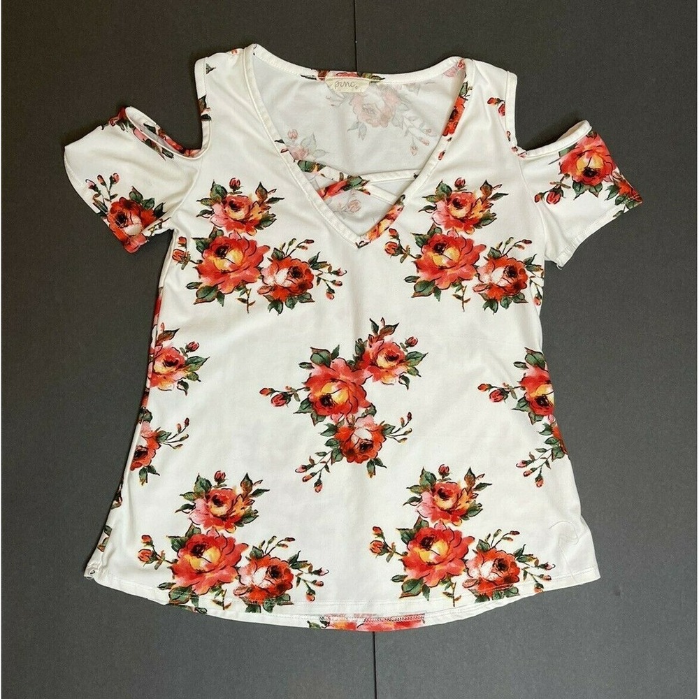 PINC Women's Medium Blouse Rose Pink Floral, Excellent Condition!! - Picture 3 of 8